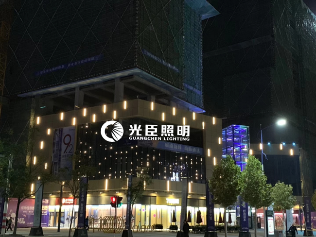 商業廣場亮化，DMX512點光源打造星空閃爍效果