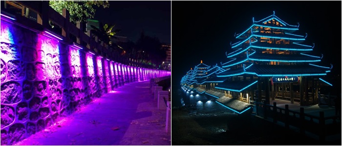 LED洗墻燈和線條燈效果區別